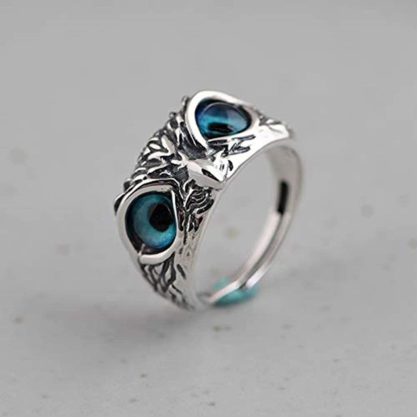 Duence Attractive Silver Plated Owl Ring