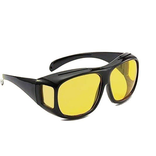 Duence Yellow Driving Easy Day and Night Men's and Women's Sunglasses (Yellow) (pack of 2)