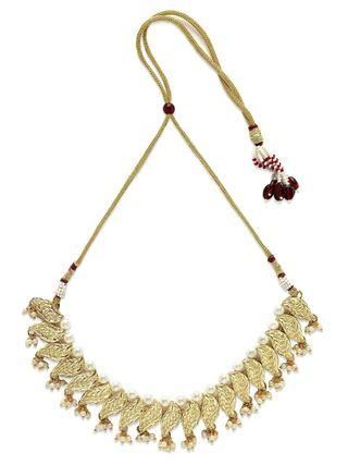 Gold Plated Kundan Peal Jewellery Set for Women