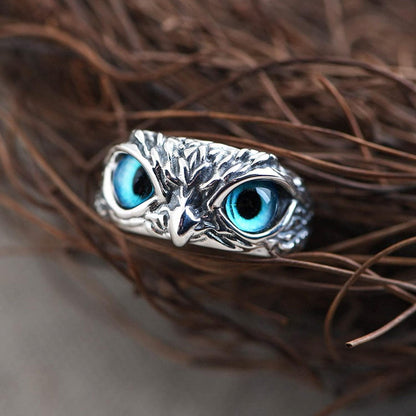 Duence Attractive Silver Plated Owl Ring