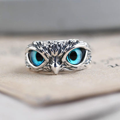 Duence Attractive Silver Plated Owl Ring