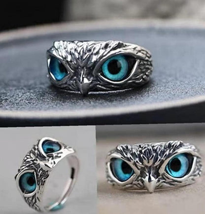 Duence Attractive Silver Plated Owl Ring